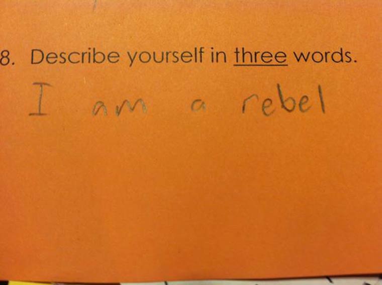 Describe yourself in three words