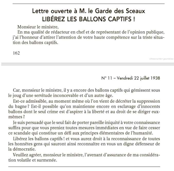 Tous ensemble, libérons les ballons captifs!